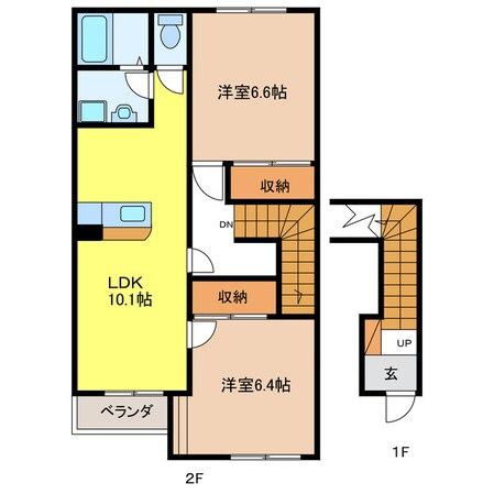 Green townⅡの物件間取画像